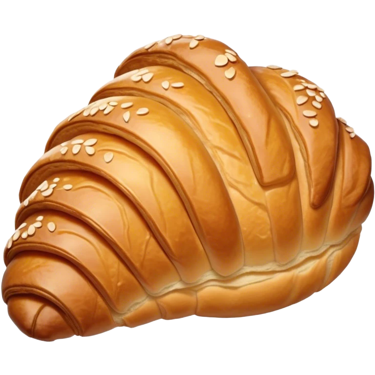 Cinematic Realistic Rustic French Croissant Pastry Emoji, depicted as a flaky, buttery crescent with delicate, layered textures and a slight, intentional char along the edges that imparts a rustic, artisanal charm. The golden, crispy exterior shows a hint of burnt nuance, rendered with warm, inviting lighting and exquisite detail to capture its time-honored, imperfect perfection. emoji