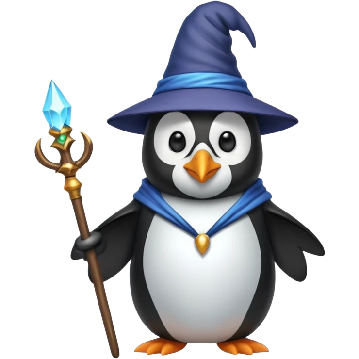penguin wizard emoji