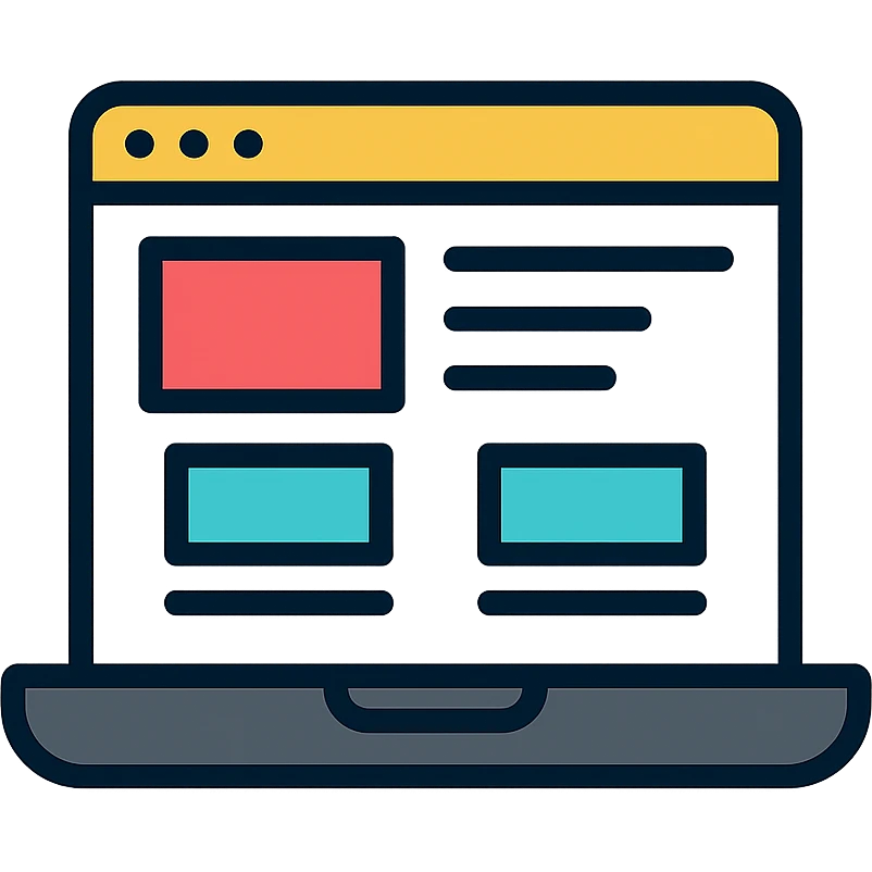 website at laptop mockup emoji