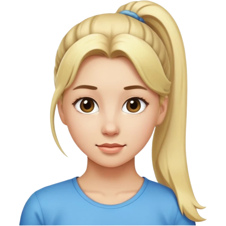 ragazza bionda con la coda  emoji