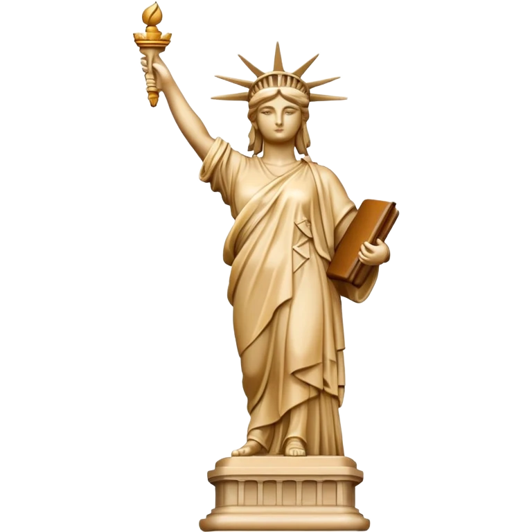 Statua de la libertad color beige emoji