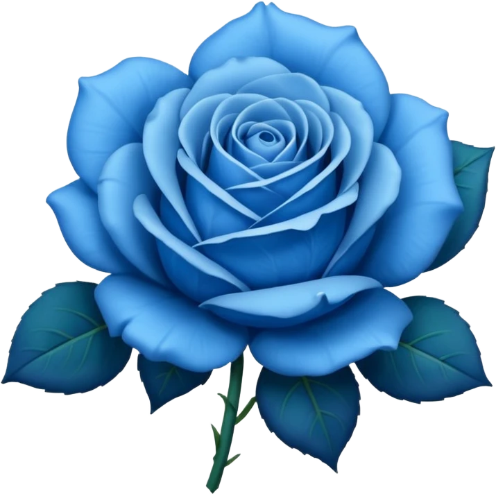 Blue rose emoji