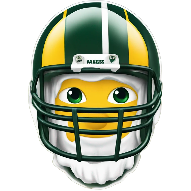 Ghost of Aaron Rodger’s in a Green Bay packers jersey flying over lambeau field crying tears of New York jets emoji