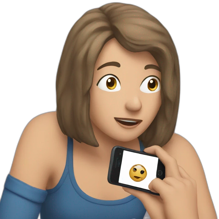 Watching on phone  emoji