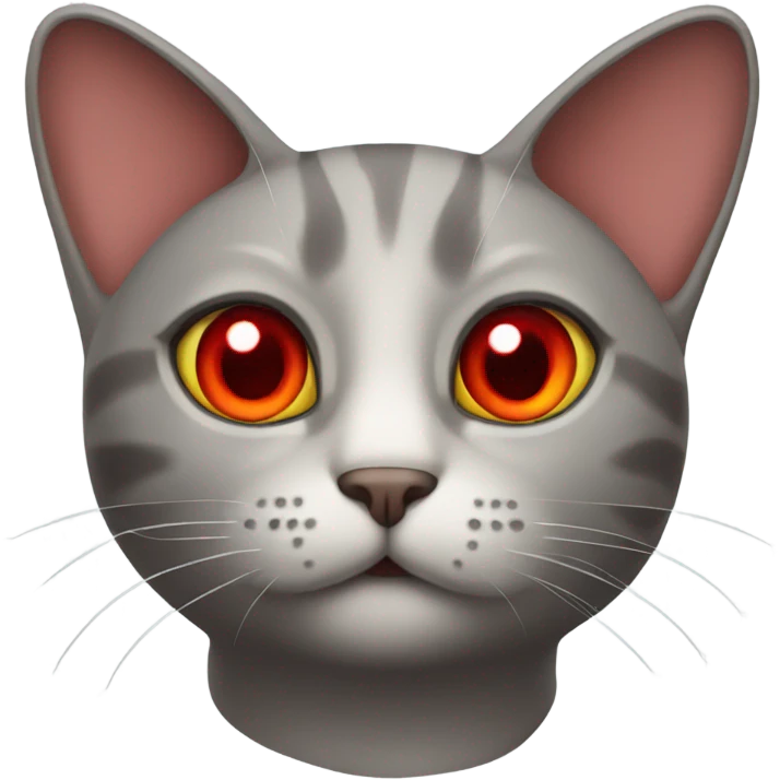 cat with red eyes emoji