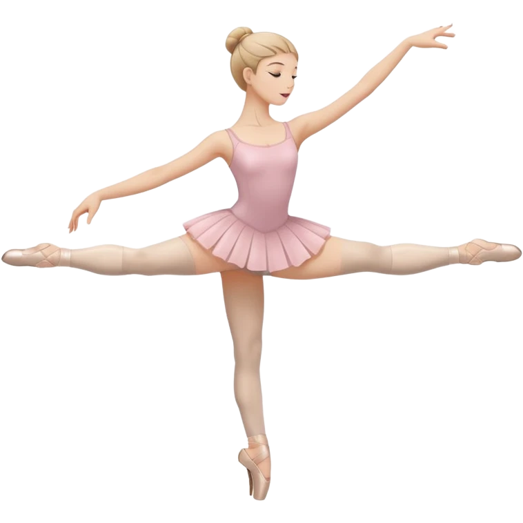 ballet barre, minimal with dancer's hand emoji