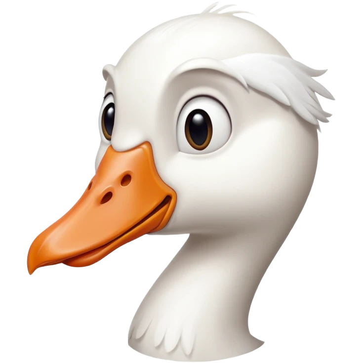 Goofy ahh retarded white Goose  emoji