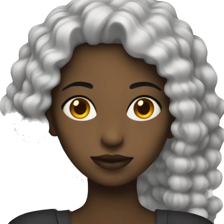 Femme noir emoji