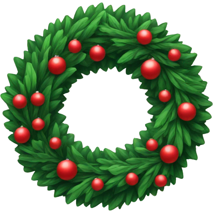 Christmas wreath emoji