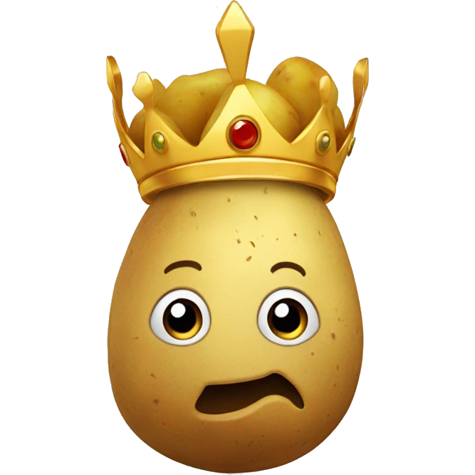 Potato with a crown emoji