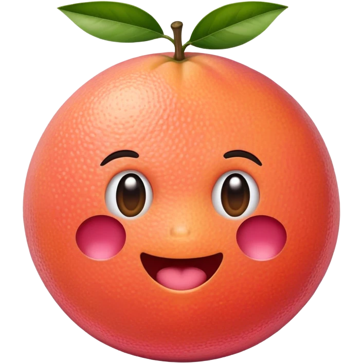 grapefruit singing emoji