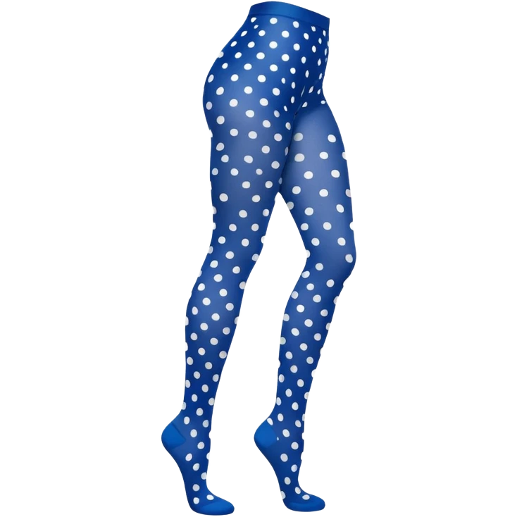 Blue tights with polka dots emoji