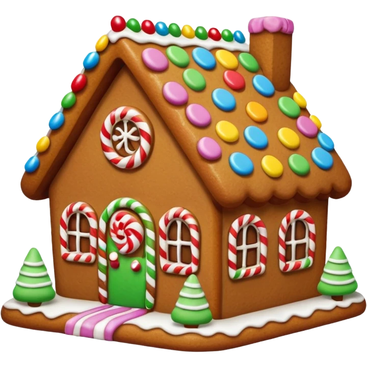 gingerbread house emoji