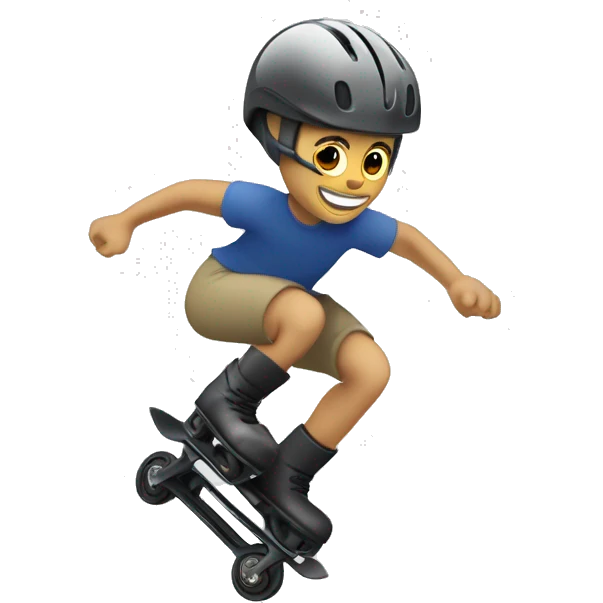 Solo Patines con rayos en las ruedas a velocidad  emoji