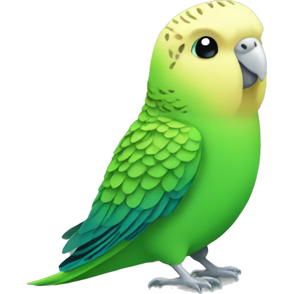 green budgie  emoji