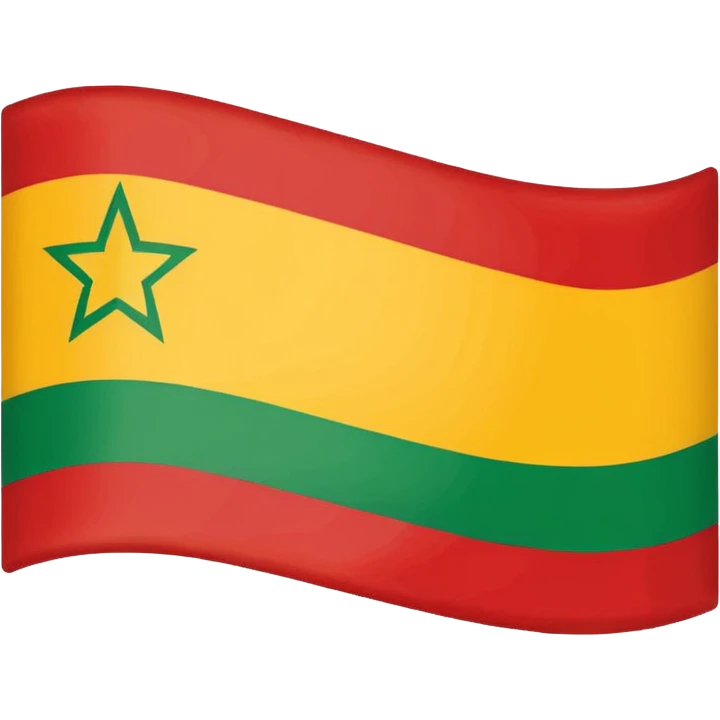 senegal flag, ios style emoji