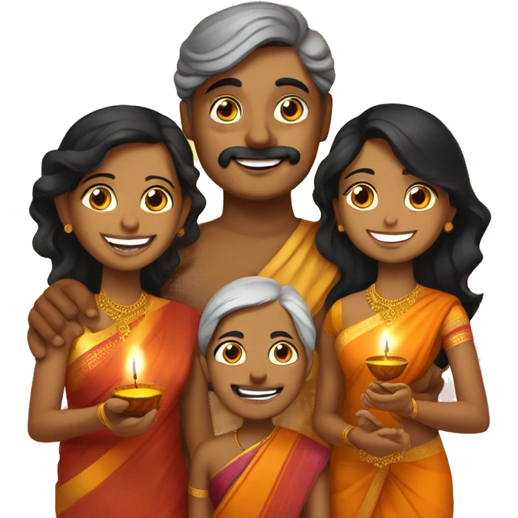 HAPPY DEEPAVALI - SIVA AND FAMILY emoji