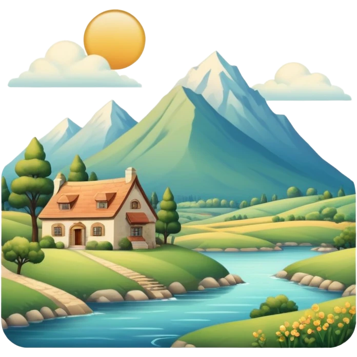 Vintage aesthetic full scenic SCENERY emoji