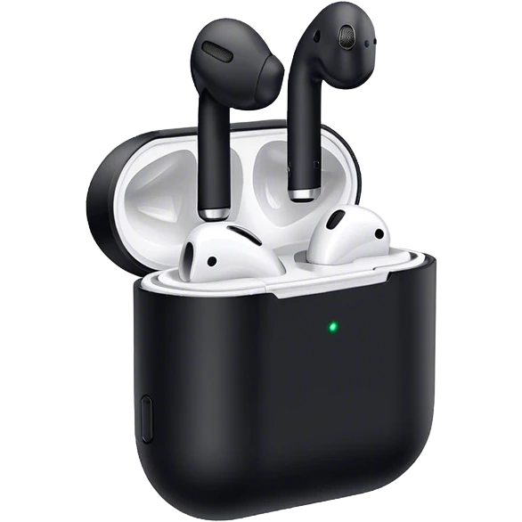 Black AirPod  emoji