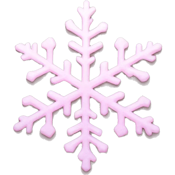 pastel pink snowflake  emoji
