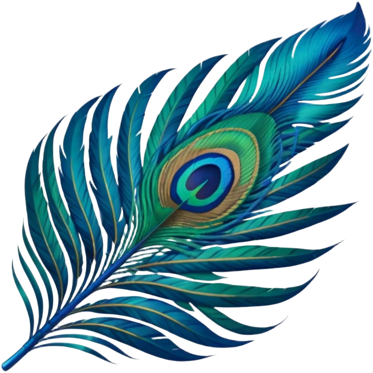 Peacock feather emoji