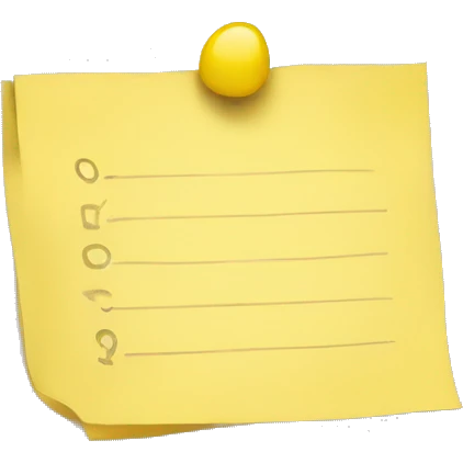 empty yellow note with no line  emoji