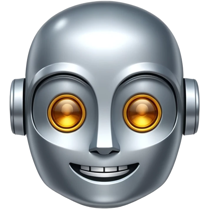happy robot face emoji