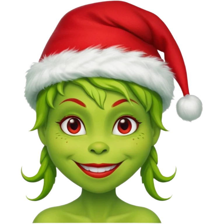 Grinch woman emoji