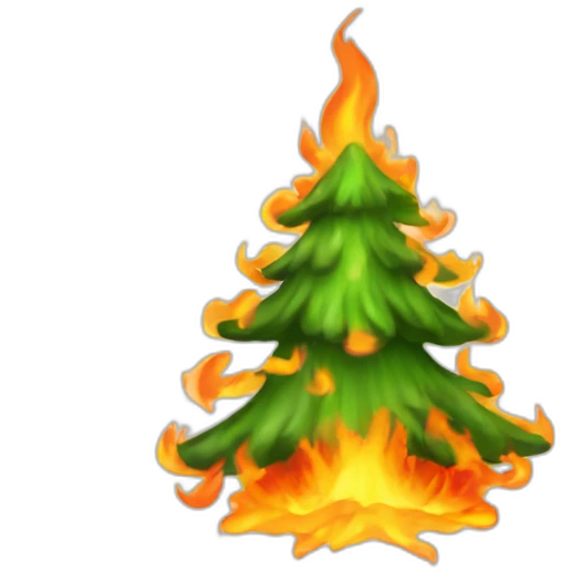 burning-christmas-tree emoji