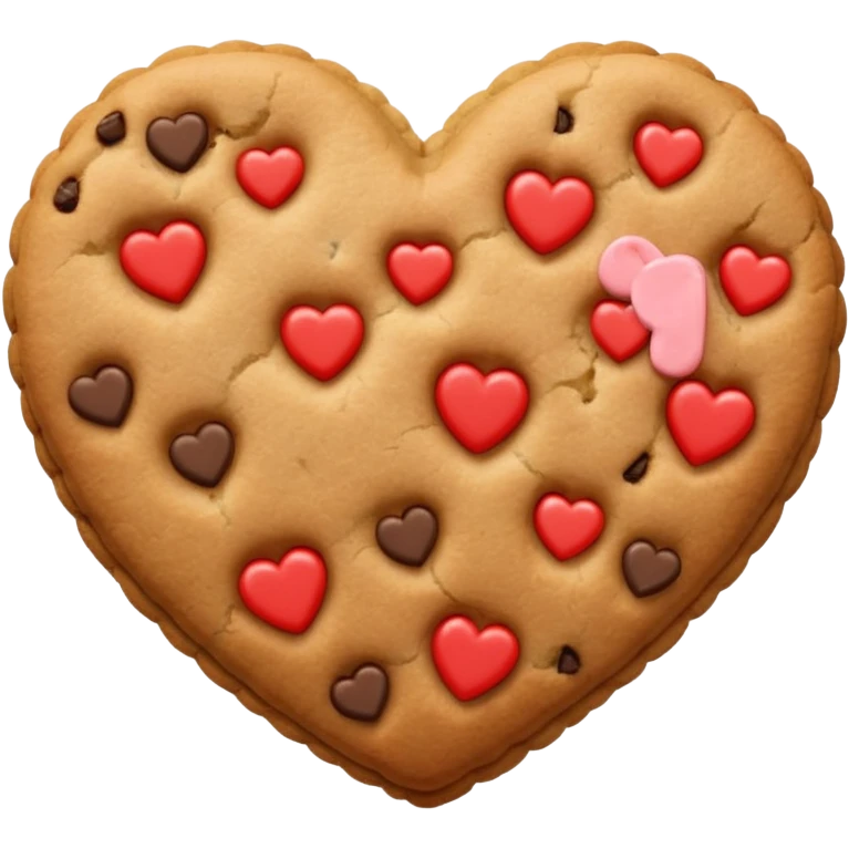 cookie heart shape emoji