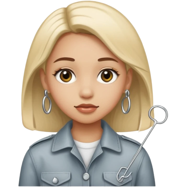 girls safety pin emoji