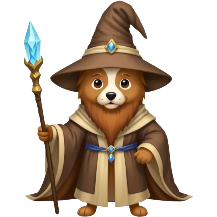 Dog wizard emoji