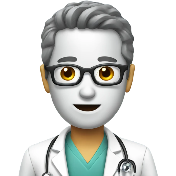 Doctor robotic emoji