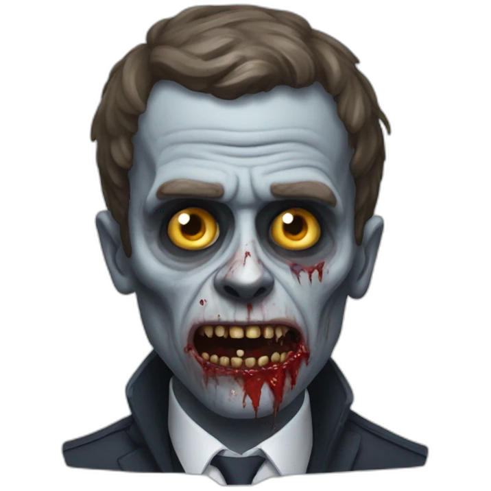 Macron zombie emoji