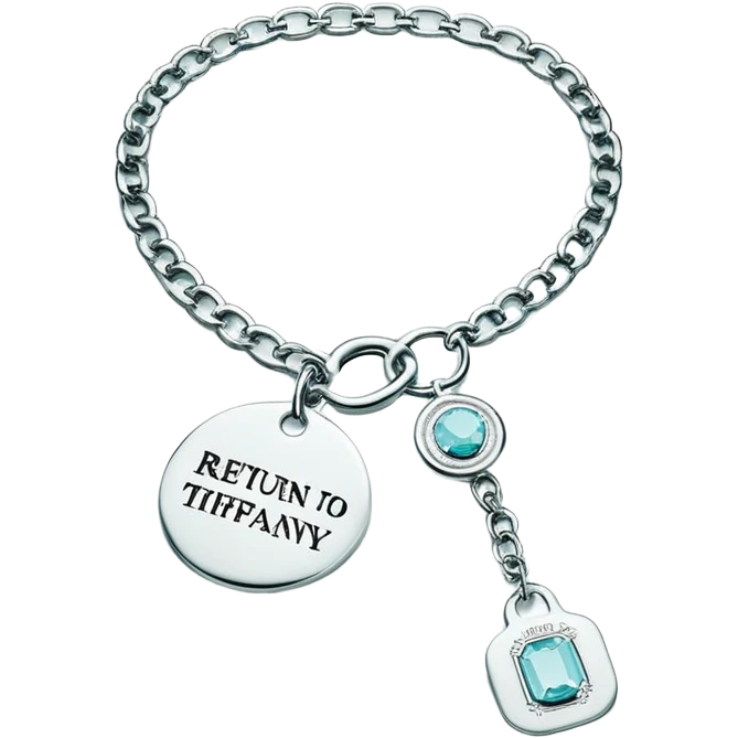 Tiffany tag choker necklace “return to Tiffany” emoji