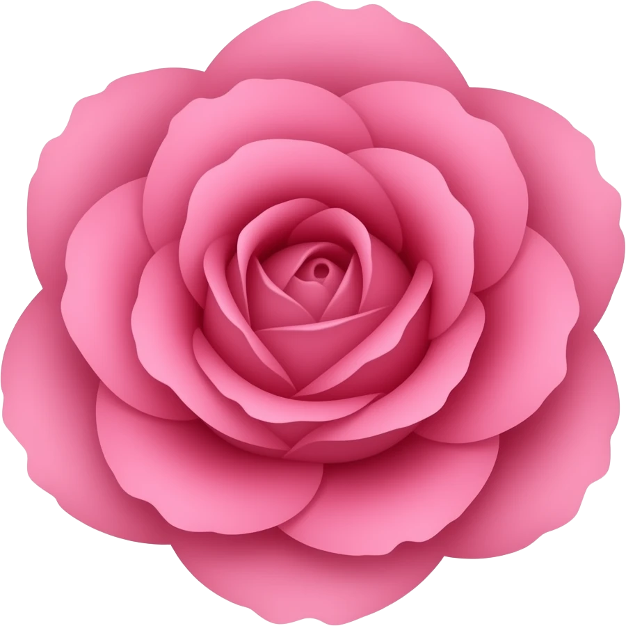 pink rose emoji