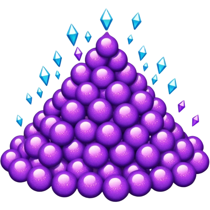 glitter purple and cian bin emoji