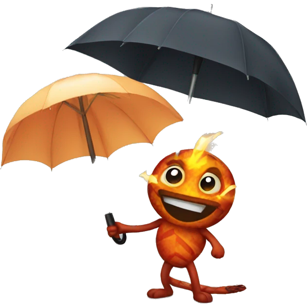 fireflie with an umbrella emoji