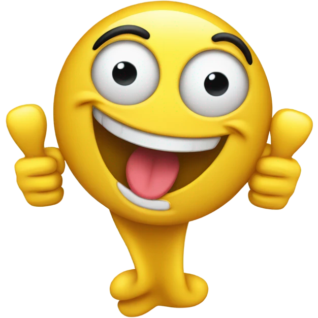laughing emoji with thumbs up  emoji