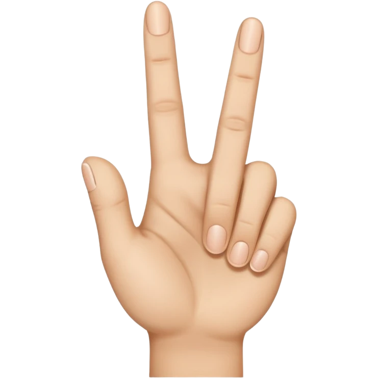 A open hand with middle finger down rest all straight  emoji