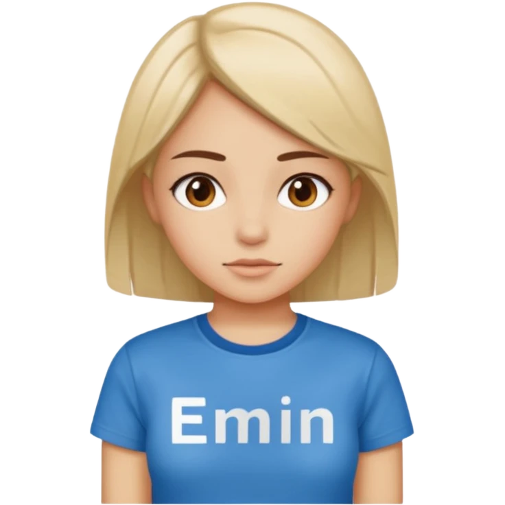 ''Emin'' write t shirt with girl emoji