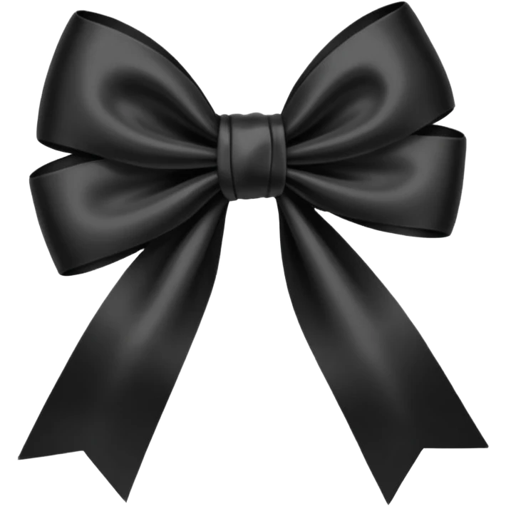 black bow emoji emoji