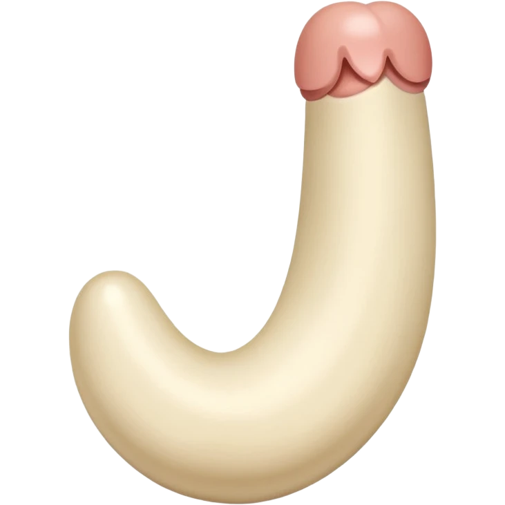 Uncut penis emoji