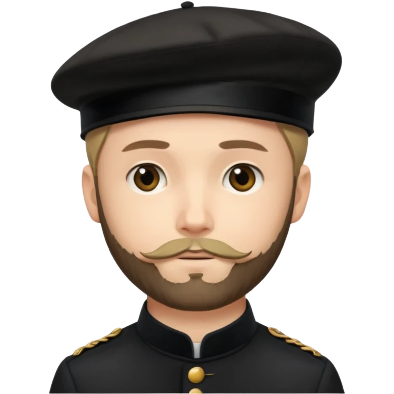 Edouard Manet artist wear black berret hat emoji