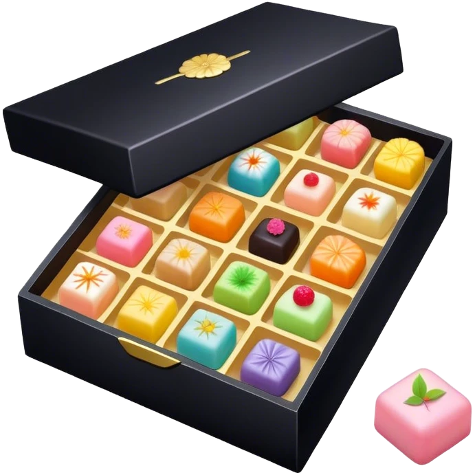 Black box of wagashi emoji