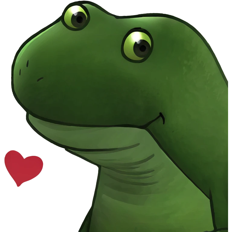 Dinossauro apaixonado  emoji