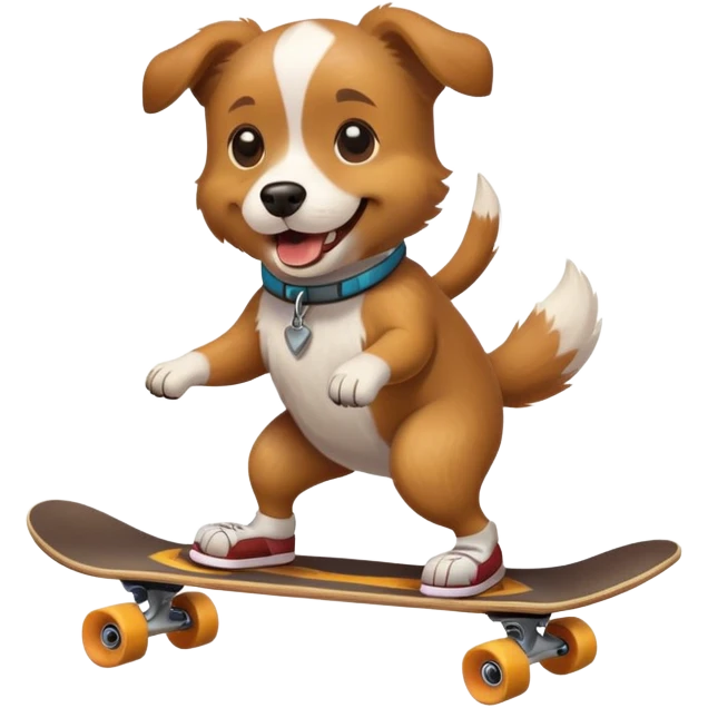 dog on a skateboard emoji