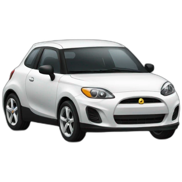Black Small hatchback sportscar emoji