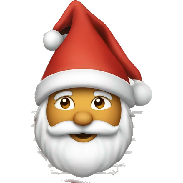 Santa coming down the chimney  emoji