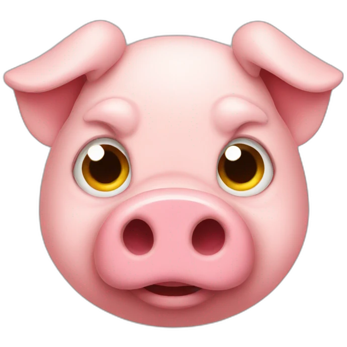 angry pig emoji